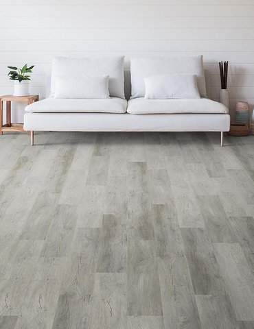 Living Room Gray Luxury Vinyl Plank - Howard Young Flooring in Milton, FL