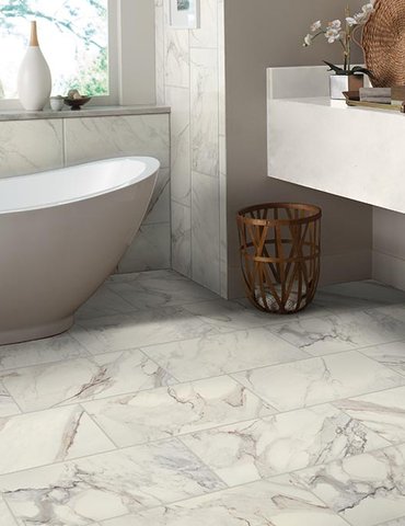 Bathroom Porcelain Marble Tile - Howard Young Flooring in Milton, FL